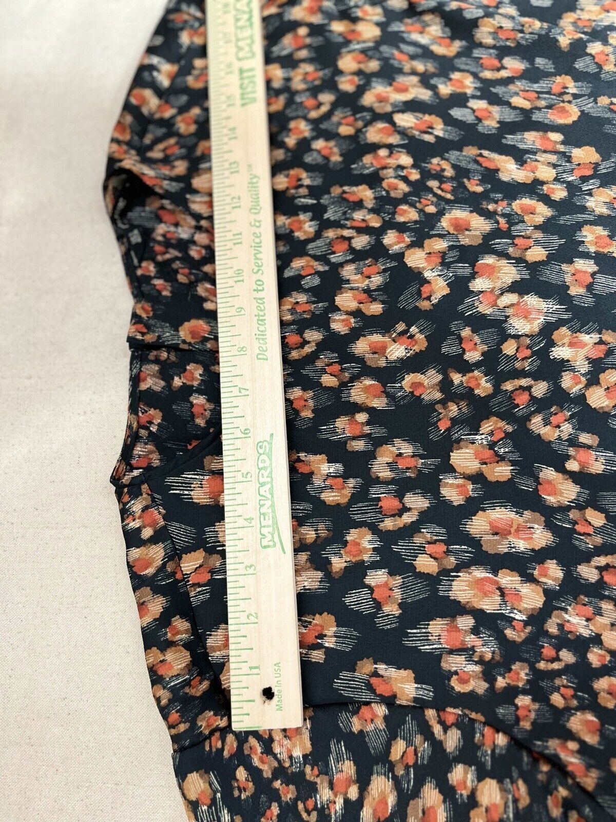 Zara Basic Printed Blouse Women's Size S Black Or… - image 9