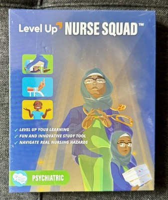 Level up RN Nurse Squad Psychiatric Educational Card Game Group Study Tool