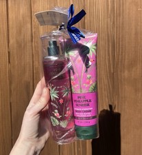 Bath  Body Works Pink Pineapple Sunrise SET - Fragrance Mist  Body Cream