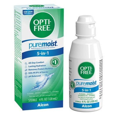 READ Opti-free Puremoist Multi-Purpose Contact Lens Cleaning and Disinfecting So