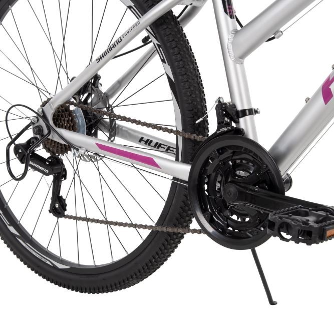 Huffy 56851 Rangeline Womens Mountain Bike, 27.5 inch, Silver