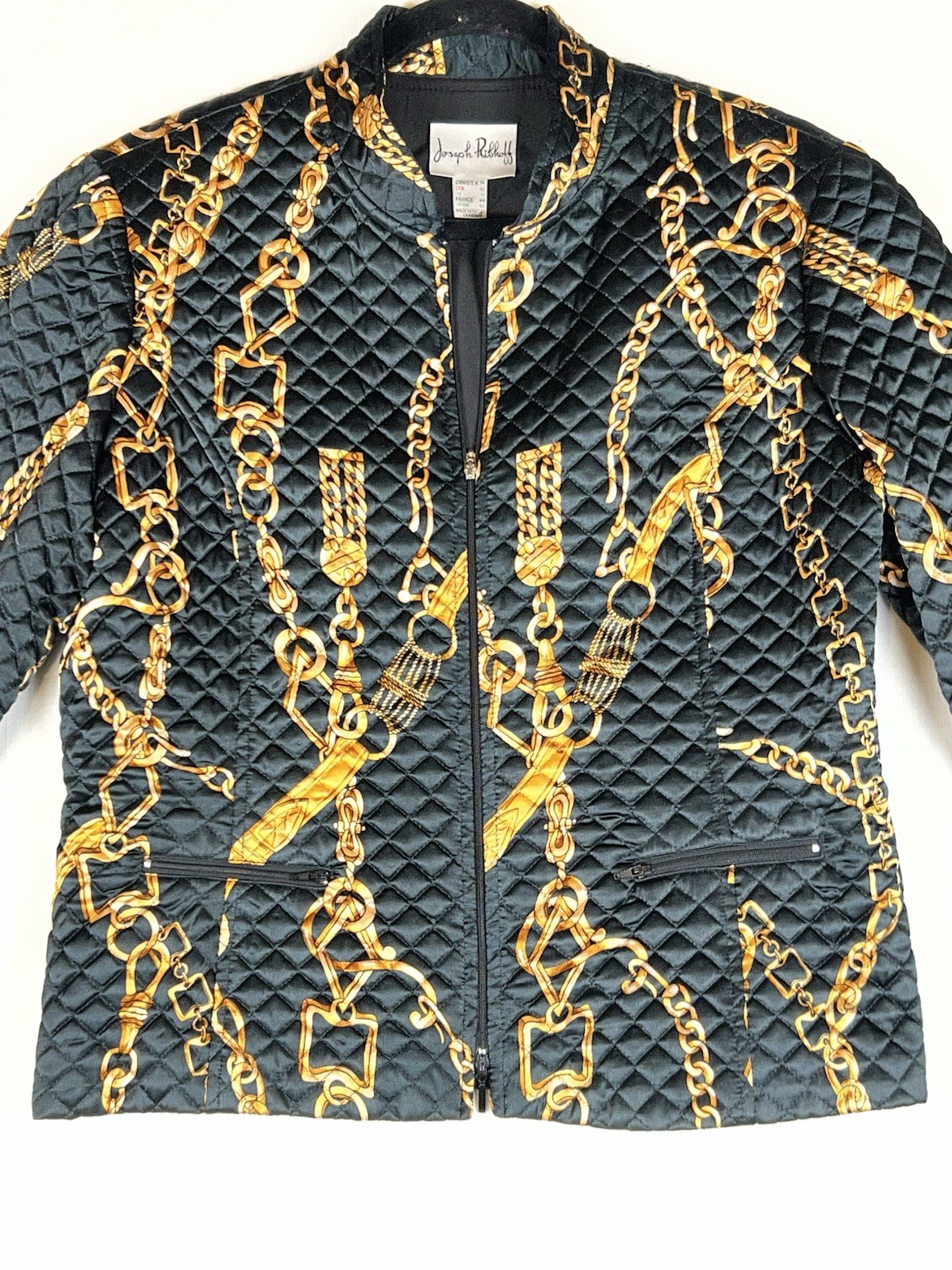 Joseph Ribkoff Elevate Your Style: Black Quilted … - image 2