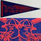 1960’s Vintage Minnesota Twins Baseball Mlb 4x9 Inch Mini Pennant Banner — photo 1