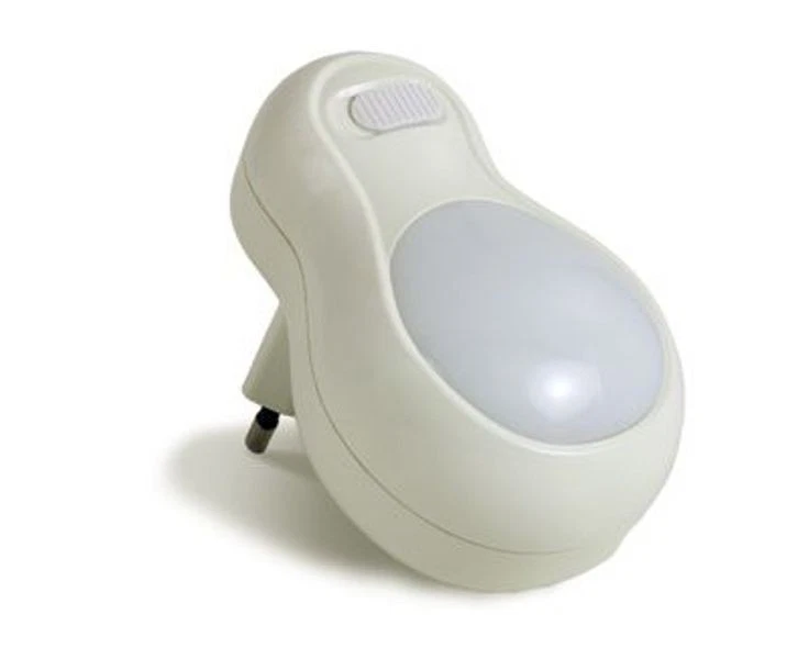 Luz nocturna 2 LED con interruptor manual, luz suave y constante, bajo consumo - Imagen 2 de 2