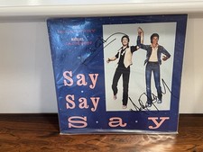 🔥 Say Say Say Album Signed Autograph Michael Jackson Paul McCartney 🔥