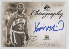 2008-09 SP Authentic Chirography Xavier McDaniel #C-XM Auto h1f