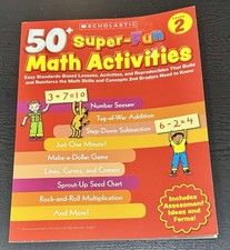 Scholastic: 50 Super-Fun Math Activities- Grade 2 Paperback