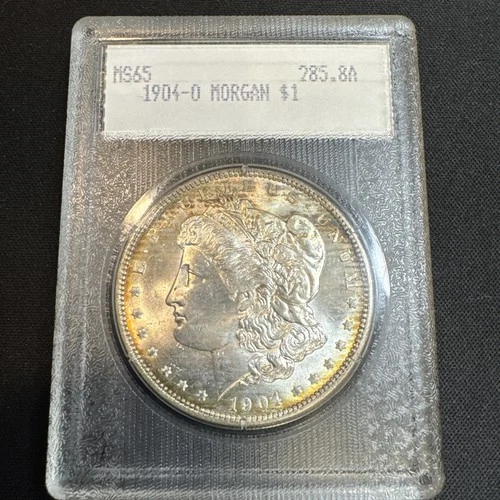 1904-O Morgan Silver Dollar Blanchard Slab Toned Lustrous Very Choice GEM/BU!!