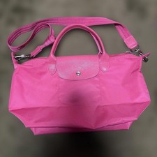 Longchamp Hand Shoulder Bag Tote Purse 2way Le Pliage Pink Authentic from JAPAN