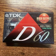 TDK Antique High Output D60 cassette tape IECI/Type I Normal NEW WRAPPED 