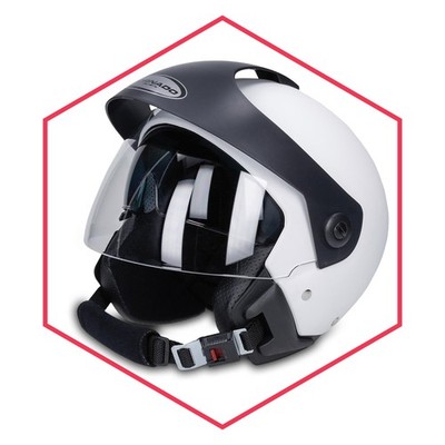 Jethelm Weiß Motorrad Roller Moped Quad Helm Bobber S M L XL XXL