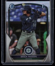 BROCK RODDEN 2023 BOWMAN DRAFT CHROME REFRACTORS RC SEATTLE MARINERS #BDC-171