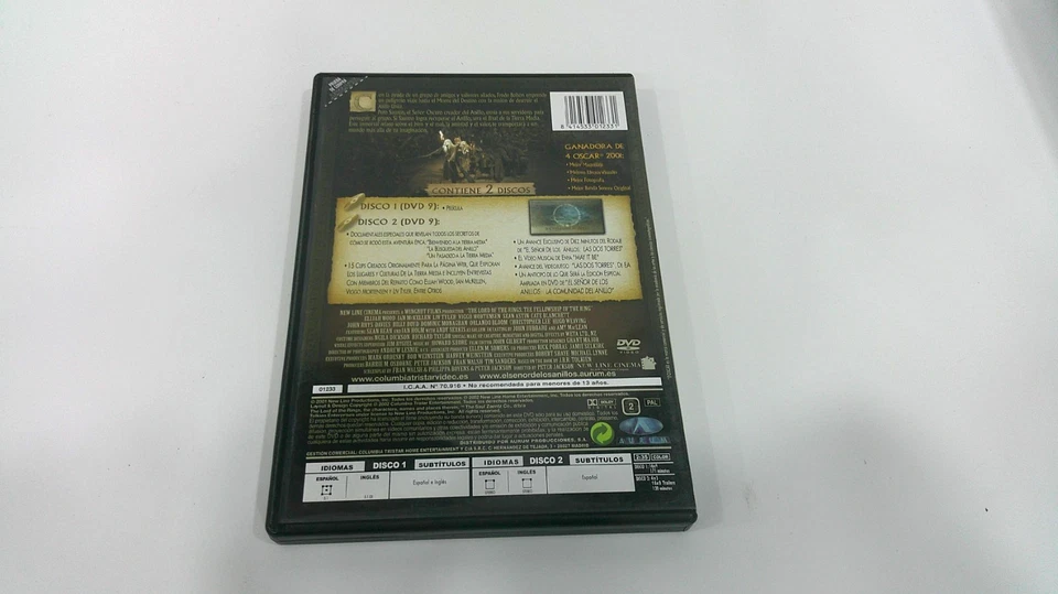 EL SEÑOR DE LOS ANILLOS DVD LA COMUNIDAD DEL ANILLO (2 DVD ) - Imagen 2 de 2
