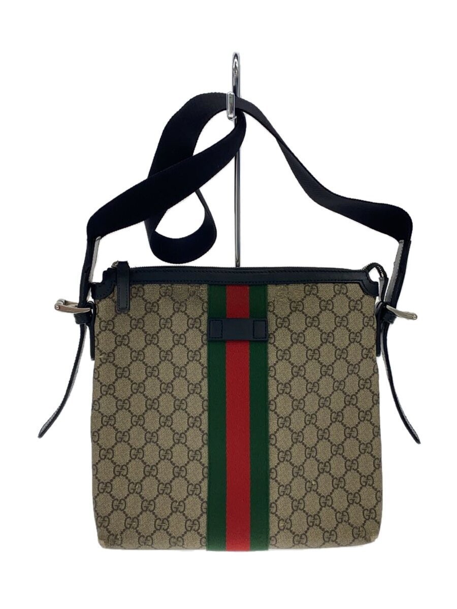 GUCCI GG Supreme Canvas Beige Shoulder Bag
