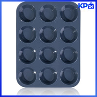 Muffinform Silikon Antihaft FüR 12 Muffins 33 X 25 X 3 Cm Grau Backform