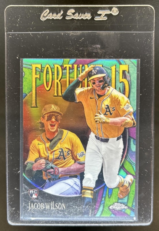 2025 Topps Chrome Update Jacob Wilson Fortune 15 RC Rookie #F15-18 Athletics