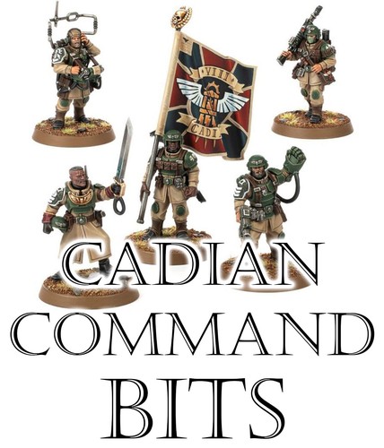 Warhammer Astra Militarum Cadian Command Squad Bits 40k Bits Games Workshop