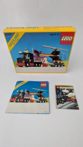 1988 Legoland  6357 Building Set " Stunt Copter N Truck"  Complete -MINT COND.