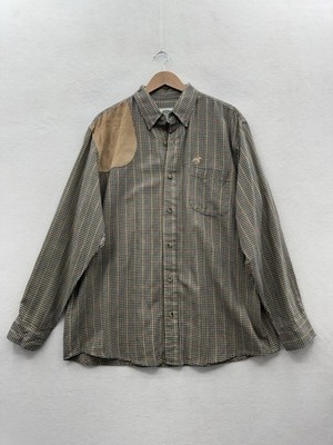 Boyt Harness Company Men's XL Button Down Shooting Shirt Plaid Flannel SCI