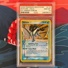 PSA 10 Suicune Holo Gold Star 115/115 Unseen Forces Pokemon on eBay