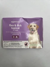 Amazon Basics Flea And Tick Topical Treatment, Large Dogs 45-88 Pounds - 3 Count