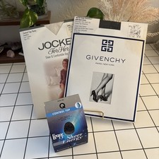 MIXED LOT Vintage Pantyhose- Jockey For Her Sheer, Givenchy and L eggs
