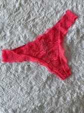 Victoria  s Secret Dream Angels Pink Lace Thong Pantie S NWT