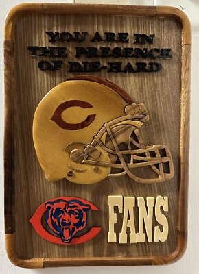 3D CUB FANS HOME DECOR WOODEN WALL ART, 100% Natural WOOD COLOR UNIQUE WALL ART