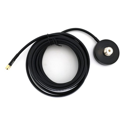 SMA-Male Connector Outdoor Antenna 5.5CM Strong Magnetic Base Large Sucker 5M - Zdjęcie 2 z 5