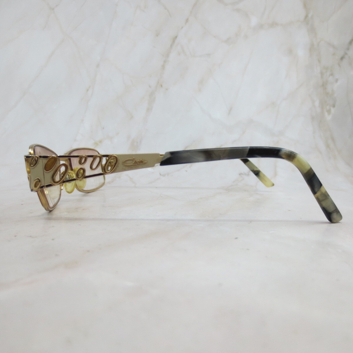 Cazal Sunglasses Frame Mod.4164-Col Gold Tortoise Metal Half  display picture 1
