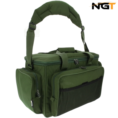 9 insulated tackle bag NGT Carp Fishing Tackle Bag Carryall Holdall Insulated Khaki Green