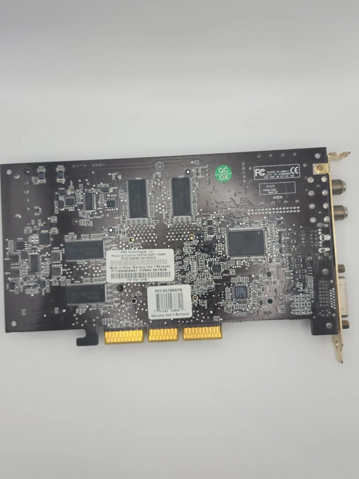 PNY PCFX5700APB GeForce FX 5700 128MB 128-Bit DDR AGP 4X/8X Video Card - Image 2 of 4