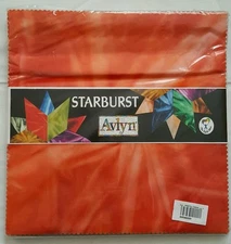 Starburst 10"X10" Charm Pack 40pcs, tie-dyed different colors.