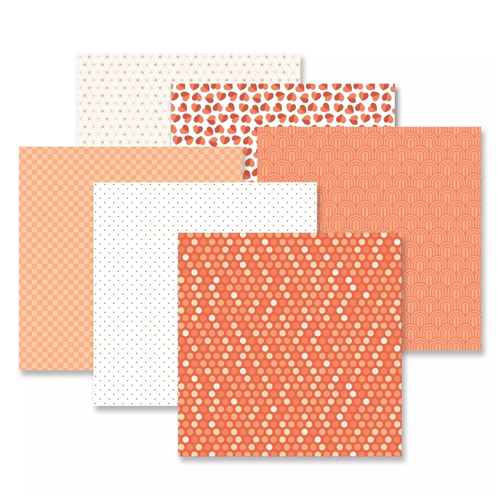 Creative Memories Totally Tonal Pumpkin Paper Pack (12/pk)