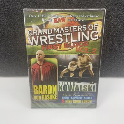 Sealed!! Grand Masters of Wrestling First Blood Vol 2 DVD Baron Von Rashke KKB