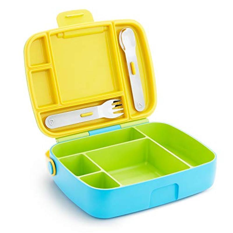 BPA-Free Toddler Bento Lunchbox with 5 Compartments & Utensils Portable