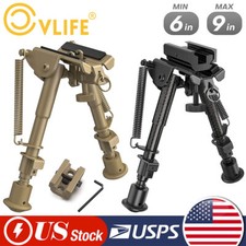 6"-9" Hunting Bipod Spring Return For Sling Stud Standard Picatinny Rail Mount