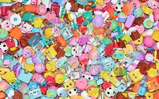 Shopkins Season 5 Random 50pc LOT Set Common Rare Electric Glow CHARMS No Dupes