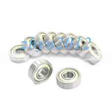 10Pcs 6000ZZ Sealed Deep Groove Radial Ball Bearings 10 X 26 X 8 Mm Silver Tone