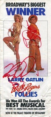 Larry Gatlin Mickey Rooney Lisa Niemi Swayze Will Rogers Follie Signed Autograph
