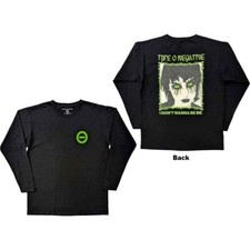 Type O Negative I Don't Wanna Be Me L/S Shirt Black New