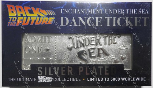 BACK TO THE FUTURE - LIMITED EDITION SILVER PLATED TICKET - FREE UK P&P