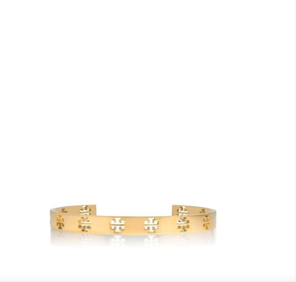 NWOT Tory Burch Gold and White Cuff Tory Burch | Jewelry | Tory Burch Gold Cuff Bangle Bracelet  main image 4