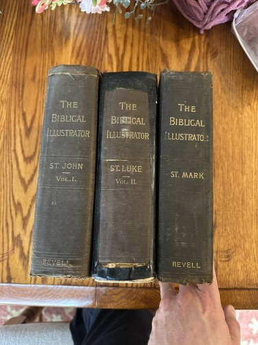 Set Of 3 Vintage the Bible illustrator 1905 St. Mark, St. Luke, St. John