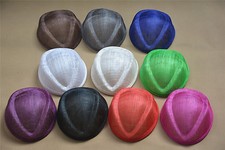 Sinamay Air Hostess Teardrop Pillbox Percher Hat Fascinator Millinery Base B062