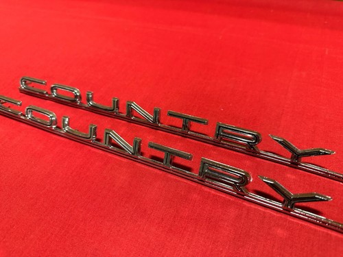 1965 FORD GALAXIE COUNTRY SQUIRE FENDER EMBLEMS C5AB-16098-D C5AZ-16098-D FOMOCO - Picture 5 of 8