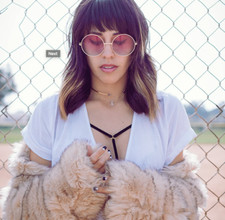 Womens Round Hippie Ombre Sunglasses