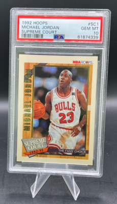 1992 Hoops Michael Jordan Supreme Court SC #1 PSA 10 GEM MINT | eBay