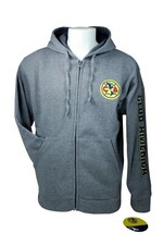 Club America Cremallera Frontal Polar Chaqueta Sudadera Oficial Fútbol Sudadera con Capucha M