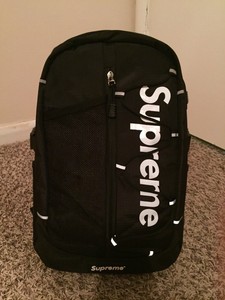 New supreme backpack Black ss17 | eBay